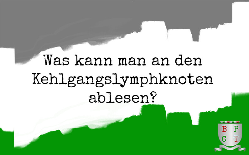Was kann man an den Kehlgangslymphknoten ablesen?